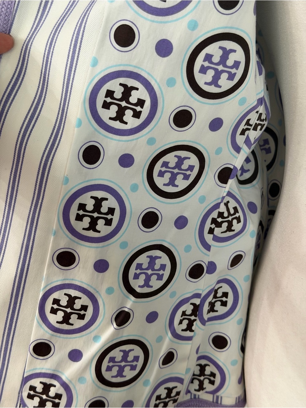 Tory Burch Lavender Striped Blazer - Picture 6 of 10